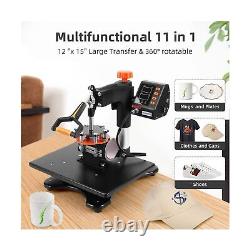 11 in 1 Heat Press Machine with LCD Digital Control for Flawless Sublimation
