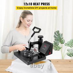 12X10 Inch Dual Digital Heat Press Machine 650W Swing Away T-Shirt Sublimation