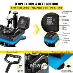 12X10 Inch Dual Digital Heat Press Machine 650W Swing Away T-Shirt Sublimation
