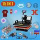15 In 1 Combo Heat Press Machine Sublimation Transfer For T-shirt Mug Plate Hat
