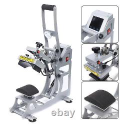 2 in1 Digital Heat Press on Cap Machine For Pressing Letters Numbers and Images