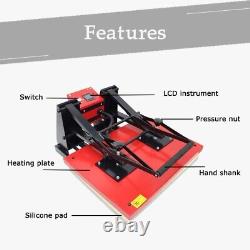 24X31 110V Heat Press Machine Heat Transfer Machine for T Shirts, Ceramic Plate