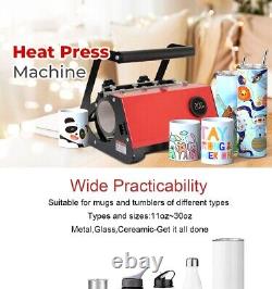 30OZ Mug Heat Press Tumbler Heat Press Machine 11-30oz Cup Sublimation Printing