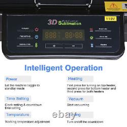 3D Heat Press Machine Vacuum Transfer Printing Sublimation Printer for Mug Hat