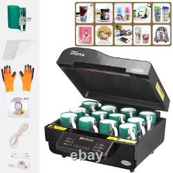 3D Sublimation Vacuum Heat Press Machine Kits For Phone Cases Mug Plate Cups New