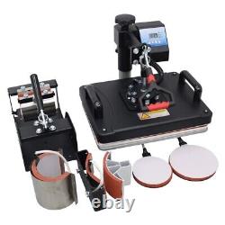 6 in 1 Heat Press Machine 12x15in Digital Pressing Machine for T Shirts Cap Mugs