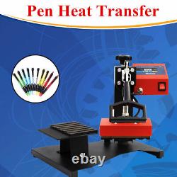 6PCS Digital Ballpoint Pen Heat Press 3D Sublimation Logo Transfer Machine 110V