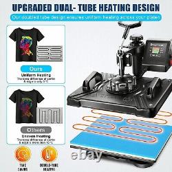 8 In 1 Digital Heat Press Machine Sublimation For T-Shirt/Mug/Plate Hat Printer