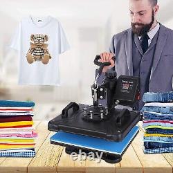 8 In 1 Digital Heat Press Machine Sublimation For T-Shirt/Mug/Plate Hat Printer