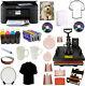 8in1 15x15 Large Combo Heat Press Wireles Sublimation Ink Printer Tshirts Mugs