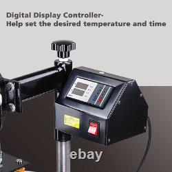 8x14cm Heat Press Machine Digital Transfer sublimation 180 Degree With LCD Display