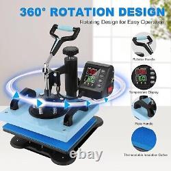 Digital Heat Press 360° Swing Away 12x10 T-shirt Sublimation Transfer Machine