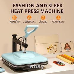 Digital Heat Press Machine 15X15+ Hat Press Machine for T Shirts Caps HTVRONT