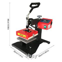 Digital Heat Press Machine DIY Press Single Heater 5.9x5.9 Small Size Transfer