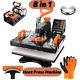 Digital Heat Press Transfer Machine Heating Combo 8 In 1 With Attachments Print
