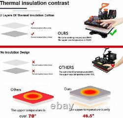 Digital Heat Press Transfer Machine Heating Combo 8-in-1 with Attachments Print