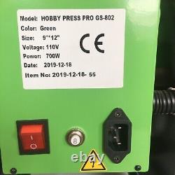 Galaxy Press Hobby Press Pro GS-802 9X12 Heat Transfer Press Black Green