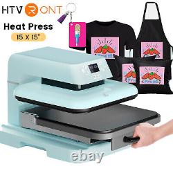 HTVRONT 15 x 15 Auto Heat Press Machine T shirt Press Plate Sublimation Transfer