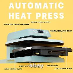 HTVRONT 15 x 15 Auto Heat Press Machine T shirt Press Plate Sublimation Transfer