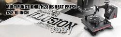 Heat Press Dual Digital Heat Press Machine12X10 Inch 650W T-Shirt Printer