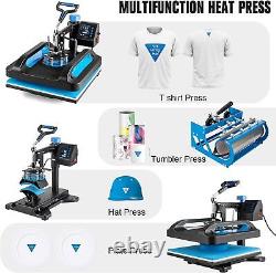 Heat Press Machine 8 in 1 15x15+30OZ Tumbler Press Sublimation T-shirt Mug Hat