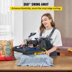 Heat Press Machine Fast Heating 360 Swing Digital Sublimation Shirt Vinyl Printe