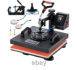 Multifunctional Heat Press Double Display Digital Sublimation For DIY T-Shirts