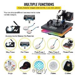 Multifunctional Heat Press Double Display Digital Sublimation For DIY T-Shirts