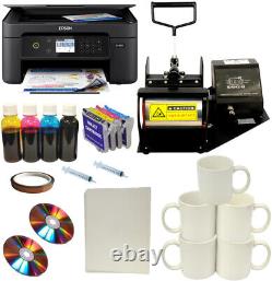 New Mug Cup Heat Press Wireless Sublimation Ink Printer Transfer Paper Mugs Pack