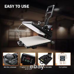 PowerPress Industrial-Quality Digital Sublimation Heat Press Machine for T 15x15