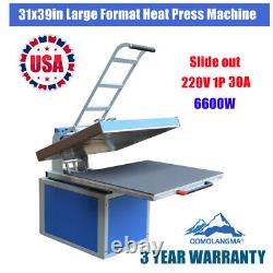 USA 220V 31 x 39 Large Format Textile Thermo Transfer Heat Press Machine 6600W