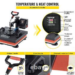 VEVOR 6 In 1 Heat Press Machine Digital Transfer Sublimation for DIY Mug Phone