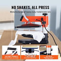 VEVOR Heat Press Machine 12x15in 6in1 Sublimation Transfer T-shirt Plate Mug Cup