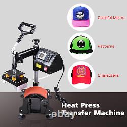Yescom Cap Hat Heat Press Machine Transfer LED Display Clamshell Sublimation